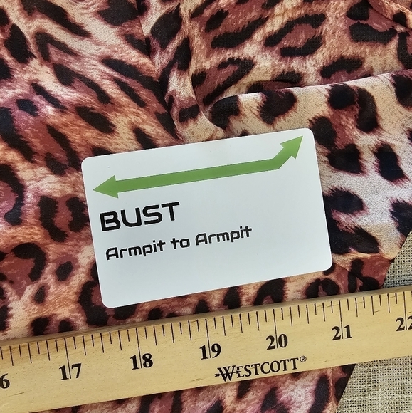 Torrid Size 1 Chiffon Flutter Sleeve Elastic Band Leopard Print Wrap Dress - Picture 12 of 14